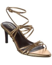 Reiss - Georgina Leather Heeled Sandal - Lyst