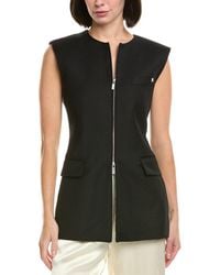 Helmut Lang - Zip Wool Blazer Vest - Lyst