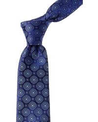 Canali - Blue Silk Tie - Lyst