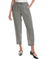 Eileen Fisher - Tapered Ankle Linen Pant - Lyst
