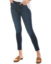 7 For All Mankind 7 For All Mankind Gwenevere Parisian Night High-rise Ankle Cut - Blue