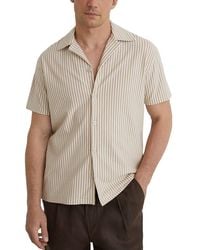 Reiss - Aurelia Stripe Cuban S Shirt - Lyst