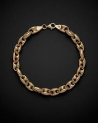 Italian Gold - 14k Puffed Mariner Bracelet - Lyst
