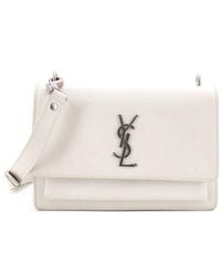 Saint Laurent - Leather Sunset Satchel Medium (Authentic Pre-Loved) - Lyst