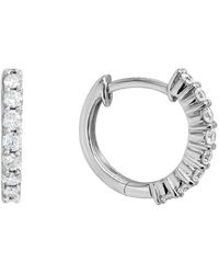 Diamond Select Cuts - 14k Diamond Huggie Earrings 0.35 Ct. - Lyst