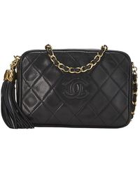 CHANEL - Quilted Lambskin 'Cc' Camera Bag Mini (Authentic Pre-Loved) - Lyst