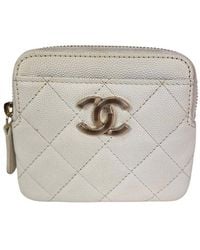 CHANEL - Caviar Leather Quilted Cc Zip Card Holder Wallet (Authentic Pre-Loved) - Lyst