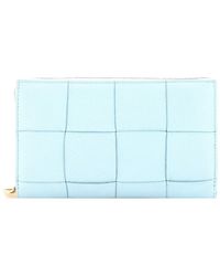 Bottega Veneta - Maxi Intrecciato Leather Cassette Zip Around Wallet Long (Authentic Pre-Loved) - Lyst