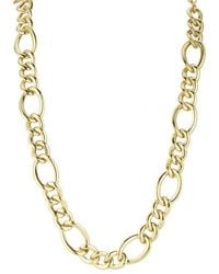 Chloe and Madison - 18k Over Silver Chunky Figaro Collar Necklace - Lyst