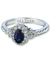 Le Vian Grand Sample Sale 14k Vanilla Gold 0.74 Ct. Tw. Diamond & Sapphire Ring - Blue