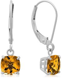 MaxColor - 10k 1.55 Ct. Tw. Citrine Earrings - Lyst