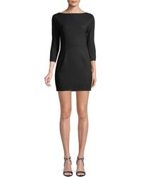 DSquared² Wool Blend Mini Dress - Black