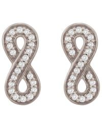 Suzy Levian - 14k 0.10 Ct. Tw. Diamond Infinity Studs - Lyst