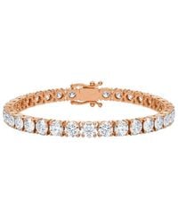 Forever Creations Signature - Forever Creations 14k Rose Gold 12.00 Ct. Tw. Lab Grown Diamond Tennis Bracelet - Lyst