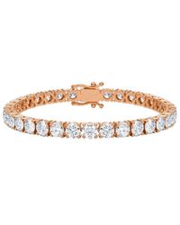 Forever Creations Signature - Forever Creations 14k Rose Gold 12.00 Ct. Tw. Lab Grown Diamond Tennis Bracelet - Lyst
