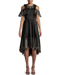 Temperley London Amour Cold-shoulder Dress - Black