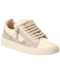 Giuseppe Zanotti - Gz/94 Croc-Embossed Leather Sneaker - Lyst