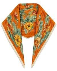 Saachi - Floral Pleated Bandana - Lyst