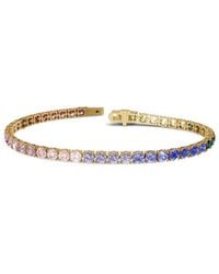Lab Grown Diamonds - 11.00 Ct. Tw. Lab-Grown Diamond & Lab-Grown Sapphire Tennis Bracelet - Lyst