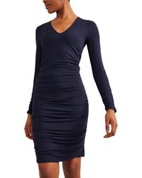 Boden - Ruched Body Jersey Mini Dress - Lyst