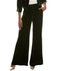 L'Agence - Pilar Silk-Blend Wide Leg Pant - Lyst