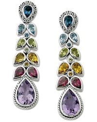 Samuel B. - Silver 11.15 Ct. Tw. Gemstone Drop Earrings - Lyst