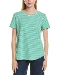 Jones New York - Enamel Shoulder Button T-Shirt - Lyst