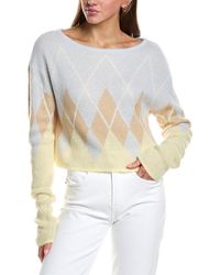Rowing Blazers - Argyle Long Sleeve Wool & Mohair-Blend Top - Lyst