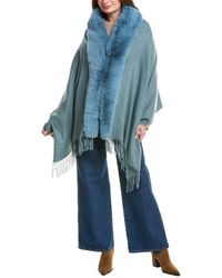 La Fiorentina - Embellished Cashmere Wrap - Lyst