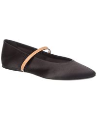 Saint Laurent - Gio Satin Flat - Lyst
