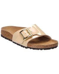 Birkenstock - Catalina Luxe Buckle Patent Birko-Flor N Sandal - Lyst
