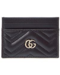 Gucci - Gg Marmont Leather Card Case - Lyst