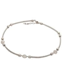 Diamond Select Cuts - Stainless Steel 0.06 Ct. Tw. Diamond Necklace - Lyst