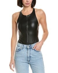 Helmut Lang - Zip Racerback Bodysuit - Lyst