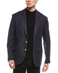 Brunello Cucinelli - Wool, Silk, & Linen-Blend Jacket - Lyst