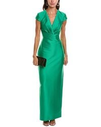 Badgley Mischka - Cap Sleeve Gown - Lyst