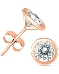 Diamond Select Cuts - 14k Rose Gold 0.46 Ct. Tw. Diamond Earrings - Lyst