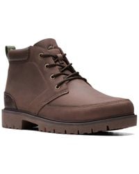Clarks - Rossdale Mid Leather Boot - Lyst