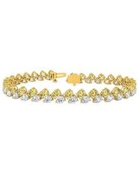 Lab Grown Diamonds - 14K 8.00 Ct. Tw. Lab-Grown Diamond Tennis Bracelet - Lyst