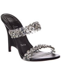 Christian Louboutin - Solo Zee 100 Vinyl & Leather Sandal - Lyst