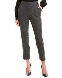 Max Mara Weekend Campale Wool-blend Trouser - Grey