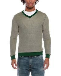 Slowear - Zanone Linen-Blend V-Neck Sweater - Lyst