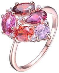 Genevive Jewelry - 14k Rose Gold Vermeil Ring - Lyst