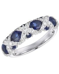 Gregg Ruth - 14K 2.46 Ct. Tw. Diamond & Sapphire Ring - Lyst