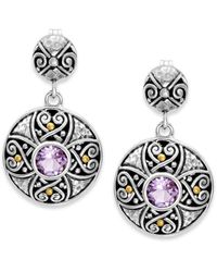 Samuel B. - 18K & 0.80 Ct. Tw. Amethyst Drop Earrings - Lyst