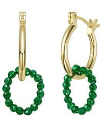 Rachel Glauber - 14K Plated Beaded Earrings - Lyst