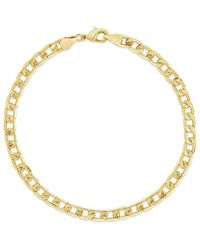 Sterling Forever - 14k Plated Exie Chain Ankle Bracelet - Lyst