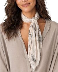 Blue Pacific - Floral Sketch Neckerchief - Lyst