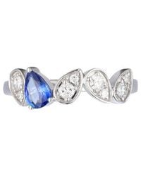 Gregg Ruth - 14K 0.68 Ct. Tw. Diamond & Sapphire Ring - Lyst
