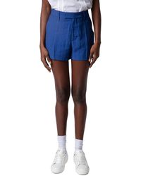 Zadig & Voltaire - Please Tailleur Lin Linen-blend Short - Lyst